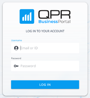 QPR BusinessPortal login